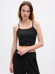 Gap Black Gym Cami Bra Top - Image 1 of 4
