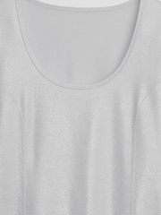 Gap Silver CoolDry Fitted Long Sleeve Scoop Neck T-Shirt - Image 4 of 4