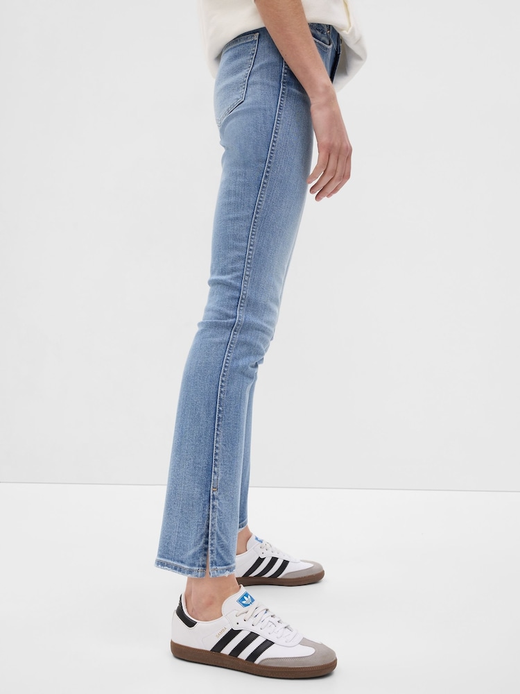 ourlet fendu Bleu - Gap Taille haute Ankle Length Vintage Slim Jeans - Image 3 of 6