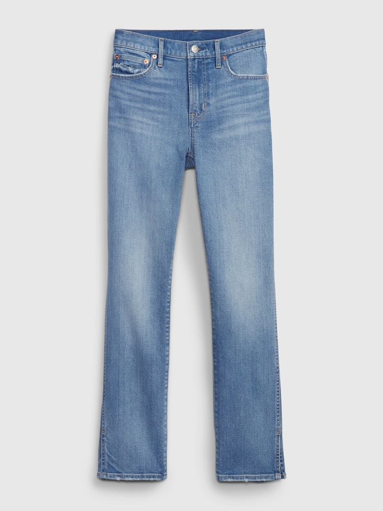 ourlet fendu Bleu - Gap Taille haute Ankle Length Vintage Slim Jeans - Image 4 of 6