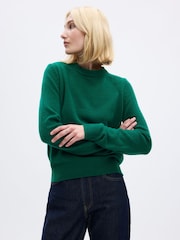Gap Green CashSoft Cotton Mix Crew Neck Jumper - Image 1 of 2