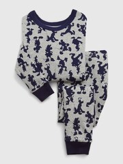 Grau und Marineblau - Gap Disney Mickey Mouse Langärmeliges Pyjama-Set aus Bio-Baumwolle (12 Monate – 5 Jahre) - Bild 1 von 2