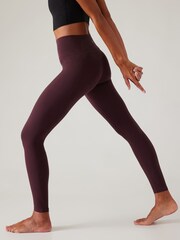 Athleta Burgundy Transcend Stash Leggings - Image 3 of 5