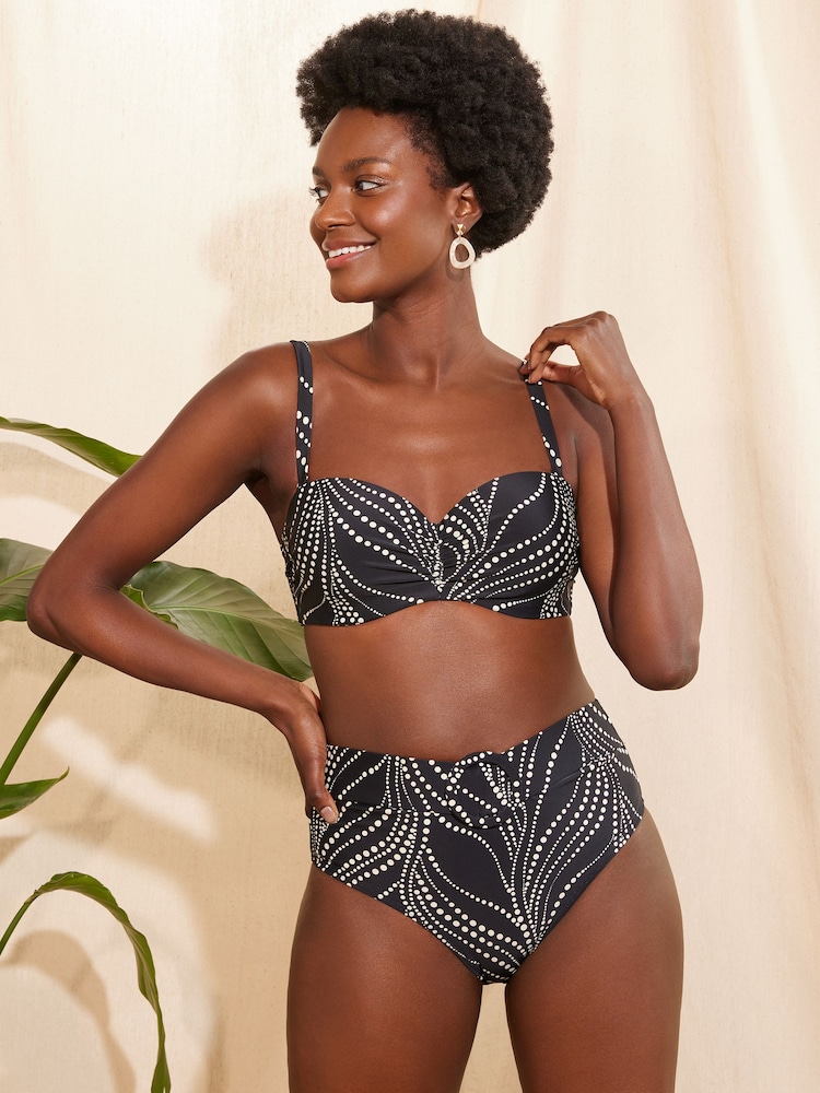 Love & Roses Black Spot Balconette Bikini Top - Image 2 of 4