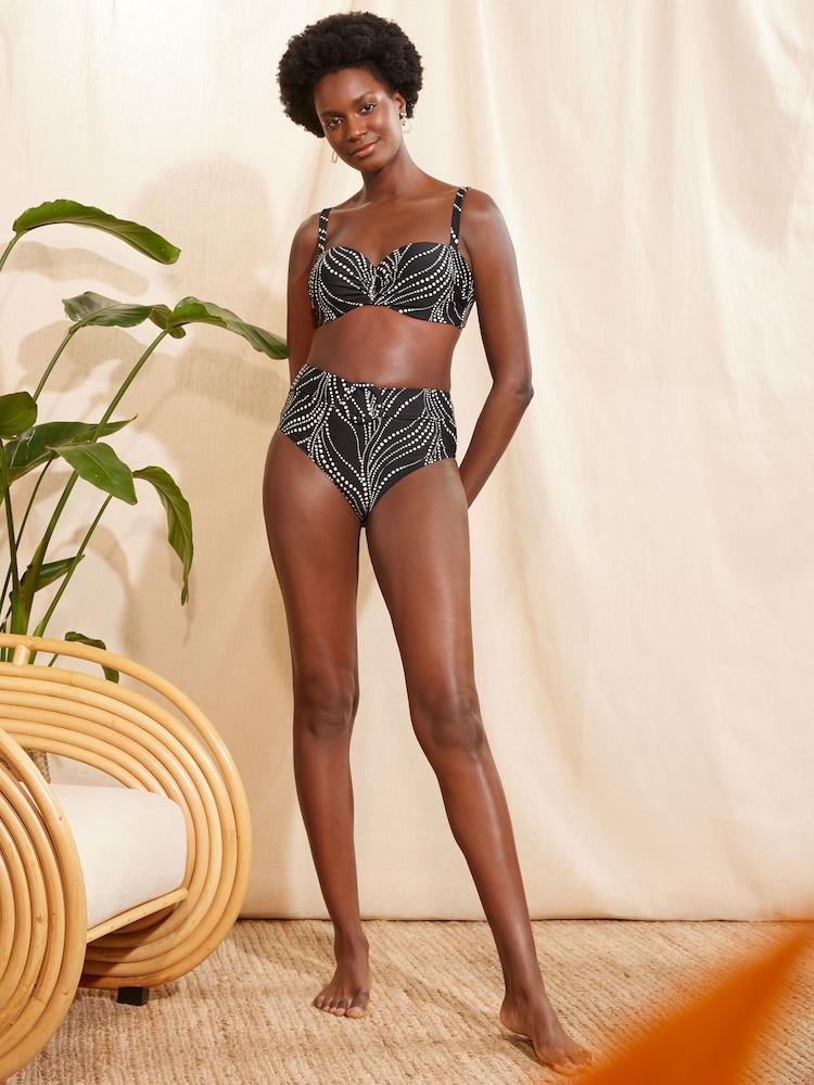 Love & Roses Black Spot Balconette Bikini Top - Image 4 of 4
