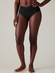 Athleta Black High Waist Crossover Bikini Bottoms - Image 1 of 5
