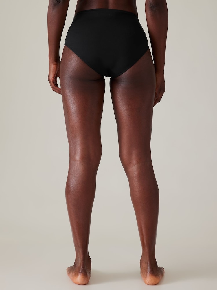 Athleta Black High Waist Crossover Bikini Bottoms - Image 2 of 5