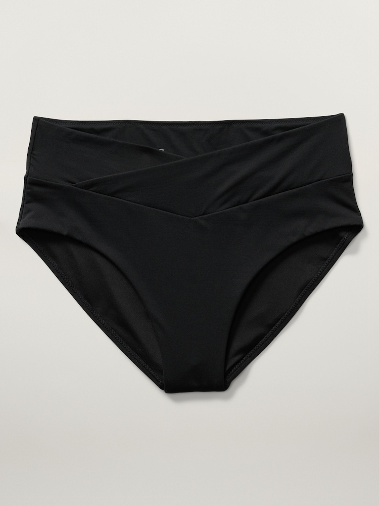 Athleta Black High Waist Crossover Bikini Bottoms - Image 5 of 5