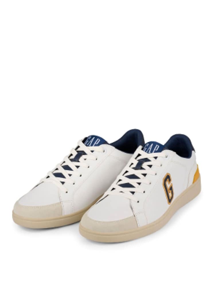 Gap White, Yellow and Navy Seattle Low Top G Trainers - Image 1 of 6