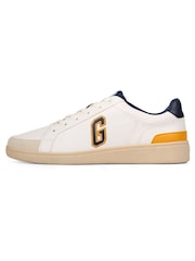 Gap White, Yellow and Navy Seattle Low Top G Trainers - Image 2 of 6