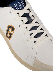 Gap White, Yellow and Navy Seattle Low Top G Trainers - Image 5 of 6