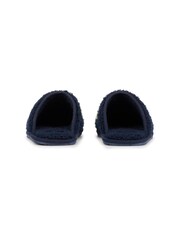 Gap Navy Blue Women's Plano Logo Borg Slippers - Image 3 of 5