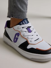 Gap White, Purple and Black Boston Low Top Trainers - Image 7 of 8