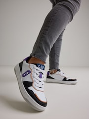 Gap White, Purple and Black Boston Low Top Trainers - Image 8 of 8