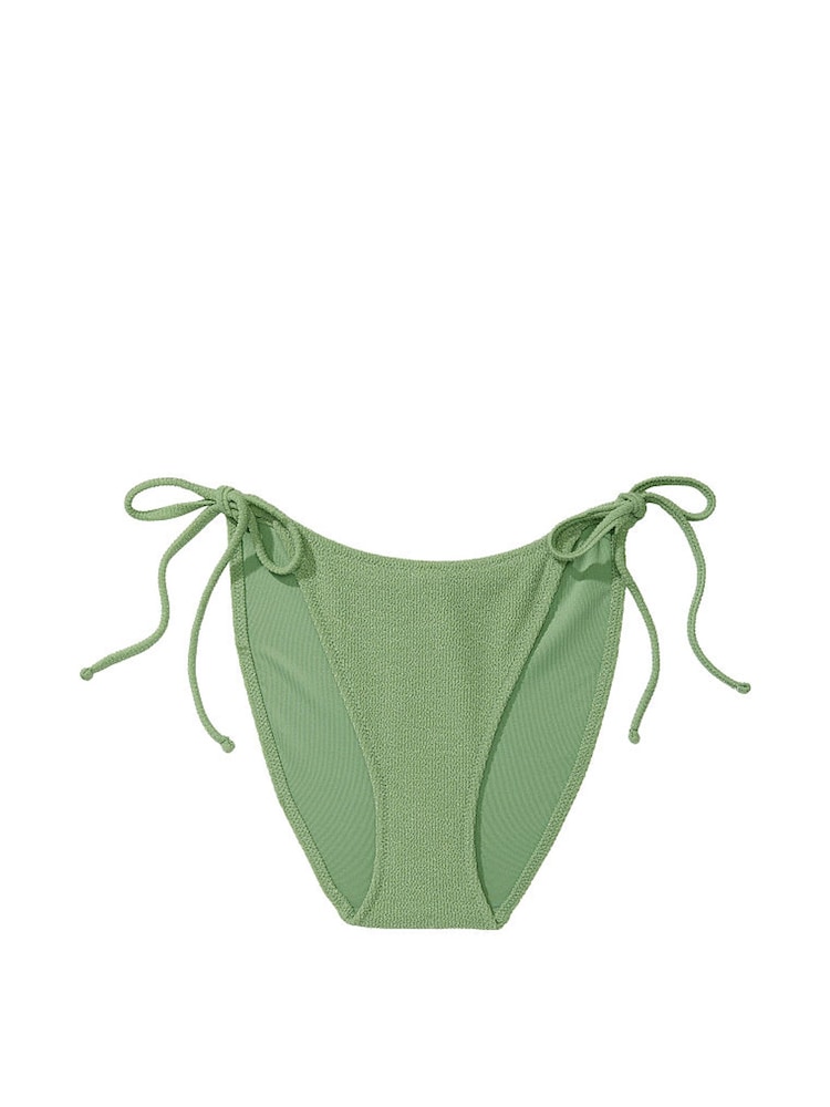 Victoria's Secret PINK Wild Grass Green Tie Side Bikini Bottom - Image 3 of 3