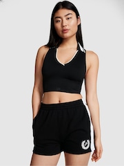 Victoria's Secret PINK Pure Black Fleece Short - Image 1 of 3