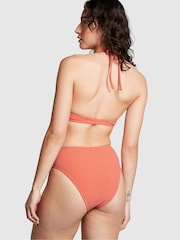 Victoria's Secret PINK Deep Coral Orange High Waisted Bikini Bottom - Image 2 of 4