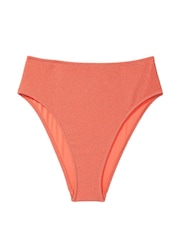 Victoria's Secret PINK Deep Coral Orange High Waisted Bikini Bottom - Image 3 of 4