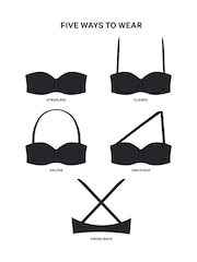 Victoria's Secret PINK Black Strapless Multiway Bra - Image 4 of 5