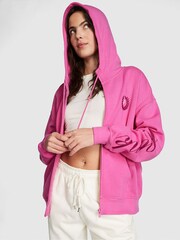Victoria's Secret PINK Sizzling Strawberry Pink Oversized Hoodie - Image 1 of 1