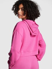 Victoria's Secret PINK Sizzling Strawberry Pink Cropped Hoodie - Image 2 of 3