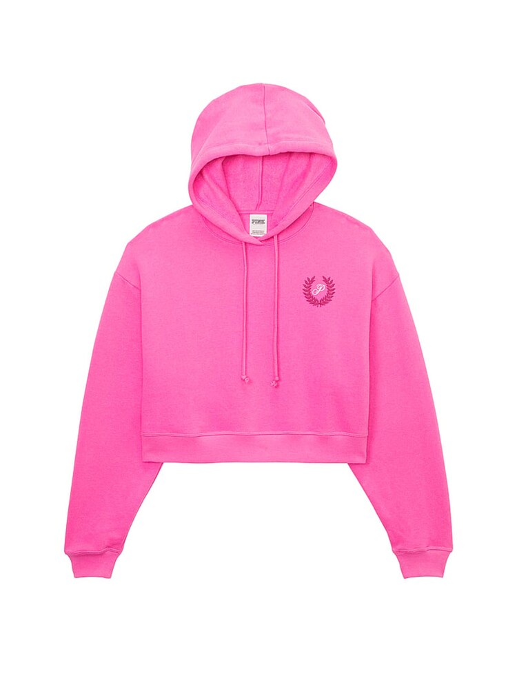 Victoria's Secret PINK Sizzling Strawberry Pink Cropped Hoodie - Image 3 of 3