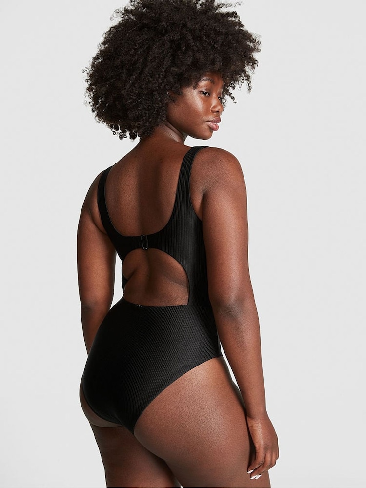 Victoria's Secret PINK Pure Black Swimsuit - Image 2 of 3 Victoria's Secret PINK Pure Black Swimsuit - Image 2 of 3