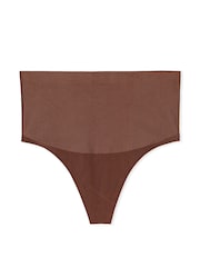 Victoria's Secret Ganache Nude Thong Smoothing Shimmer Shaping Knickers - Image 4 of 5