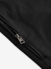 Black Slim Fit Zip Detail Stretch Trousers - Image 11 of 11