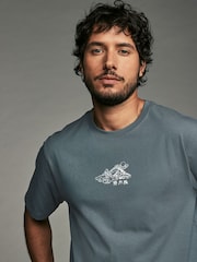 أزرق/أحمر/بيج فاتح - Graphic 100% Cotton T-Shirts 3 Pack - صورة 7 من 12