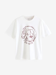 أزرق/أحمر/بيج فاتح - Graphic 100% Cotton T-Shirts 3 Pack - صورة 8 من 12