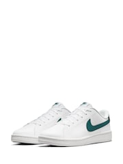 Nike White/Black Court Royale Low Trainers - Image 3 of 8