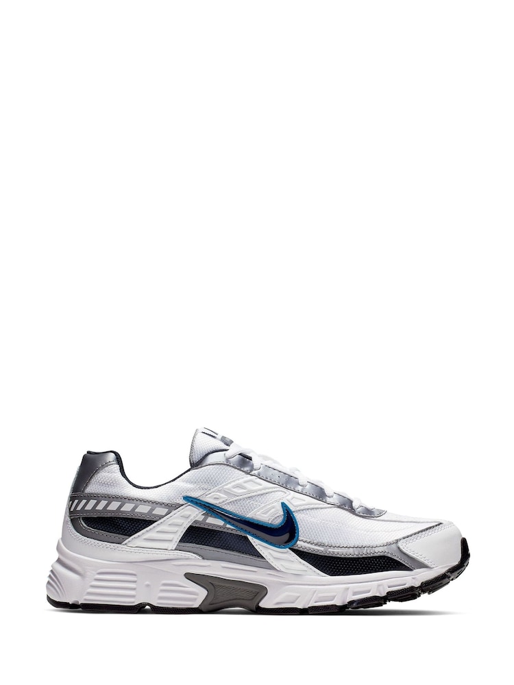 Nike White/Blue Initiator Trainers - Image 3 of 14