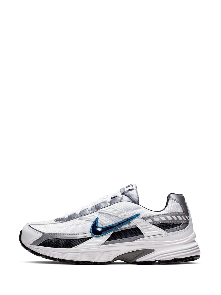 Nike White/Blue Initiator Trainers - Image 4 of 14