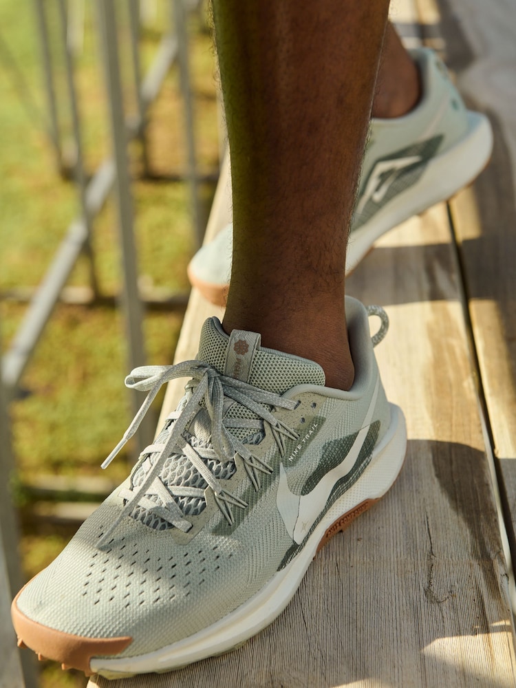 Nike Aqua Blue Reactx Pegasus Trail 5 Running Trainers - Image 2 of 11