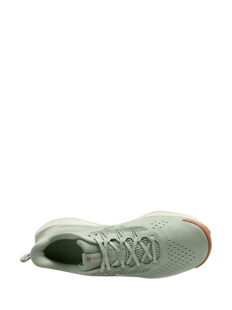 Nike Aqua Blue Reactx Pegasus Trail 5 Running Trainers - Image 7 of 11