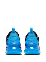 Nike Grey/Blue Air Max 270 Trainers - Image 9 of 11