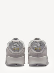Nike Grey/White Air Max 90 Trainers - Image 4 of 9