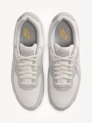 Nike Grey/White Air Max 90 Trainers - Image 5 of 9