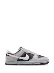 Fekete/Szürke - Nike Dunk alacsony edzőcipő - Image 1 of 10