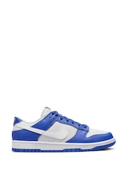 Blauw/wit - Nike Dunk Low Trainers - Image 1 of 10