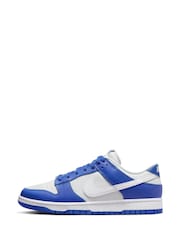 Blauw/wit - Nike Dunk Low Trainers - Image 4 of 10