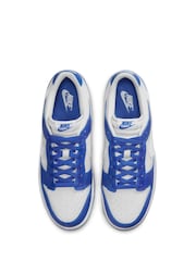 Blauw/wit - Nike Dunk Low Trainers - Image 6 of 10