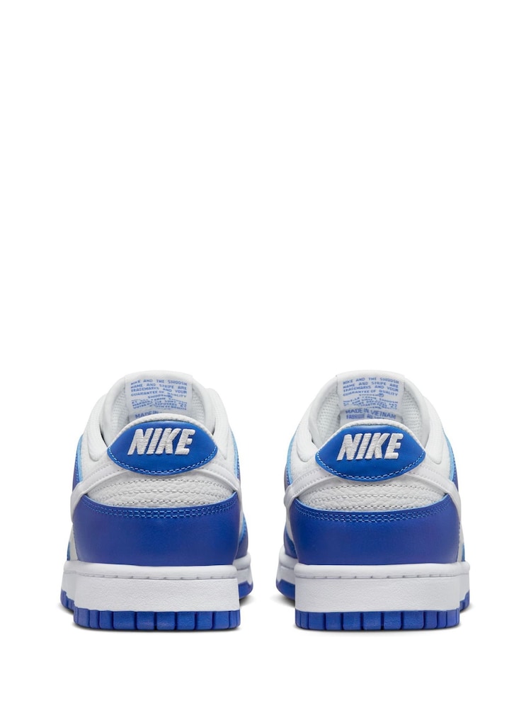 Blauw/wit - Nike Dunk Low Trainers - Image 7 of 10
