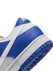 Blauw/wit - Nike Dunk Low Trainers - Image 8 of 10