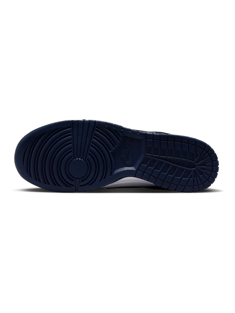 Nike Navy/White Dunk Low Retro Trainers - Image 10 of 10
