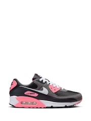 Nike Pink/Black Air Max 90 Trainers - Image 1 of 10