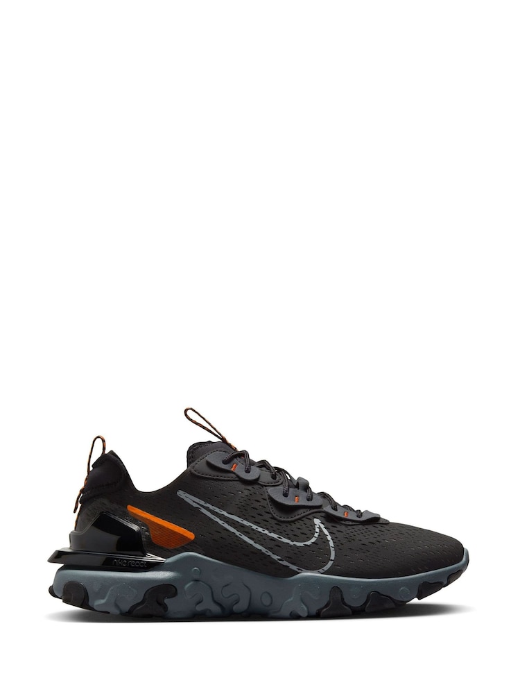 Nike Black/Red React Vision Trainers - Image 1 of 9