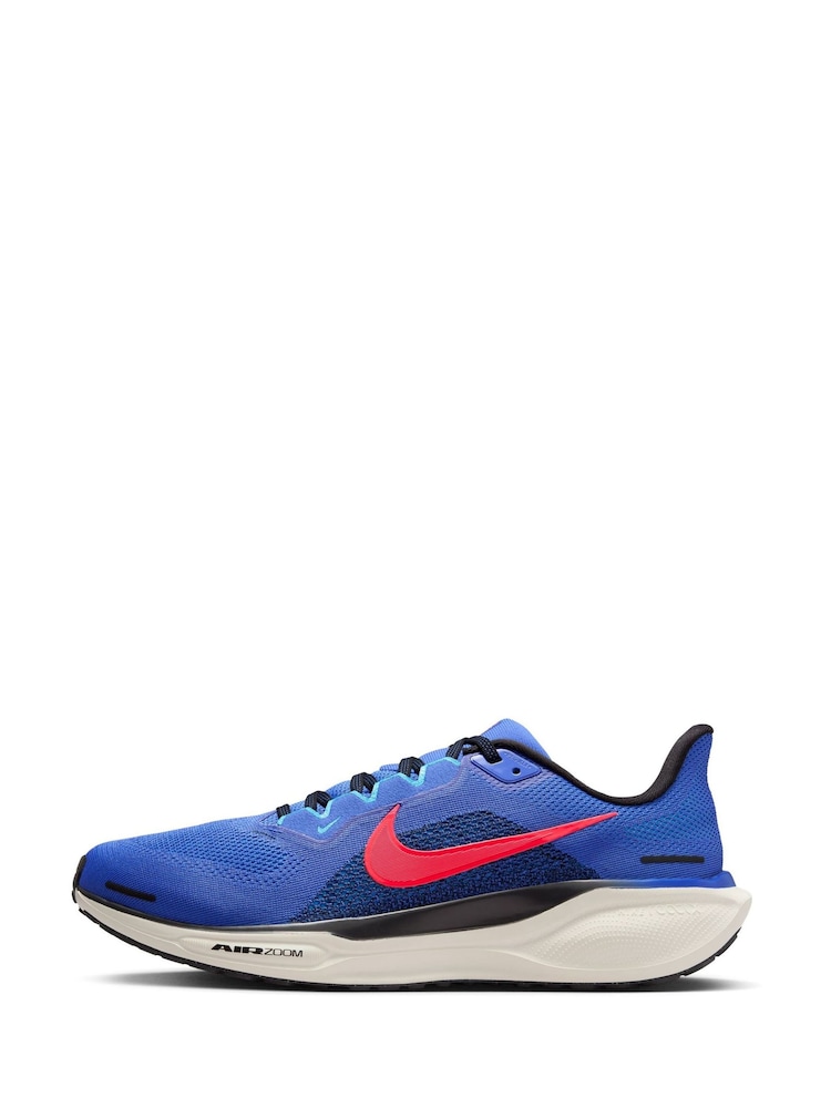 Nike Blue Pegasus 41 Road Running Trainers - Image 2 of 9