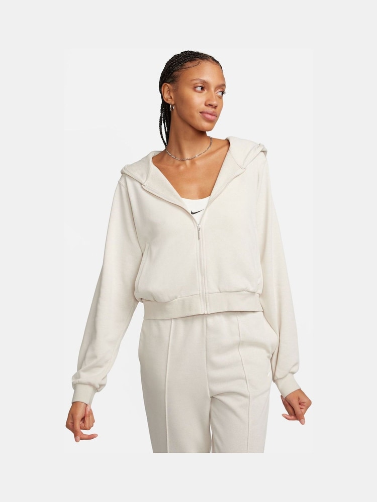 Nike Light Wood Natural Sportswear Chill Terry Loose Full-Zip French Terry Hoodie - Image 1 of 10